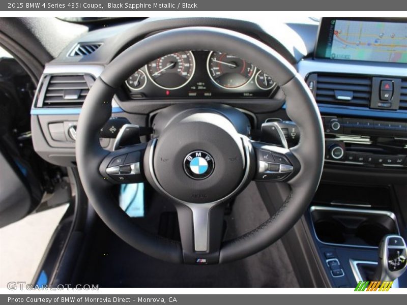 Black Sapphire Metallic / Black 2015 BMW 4 Series 435i Coupe