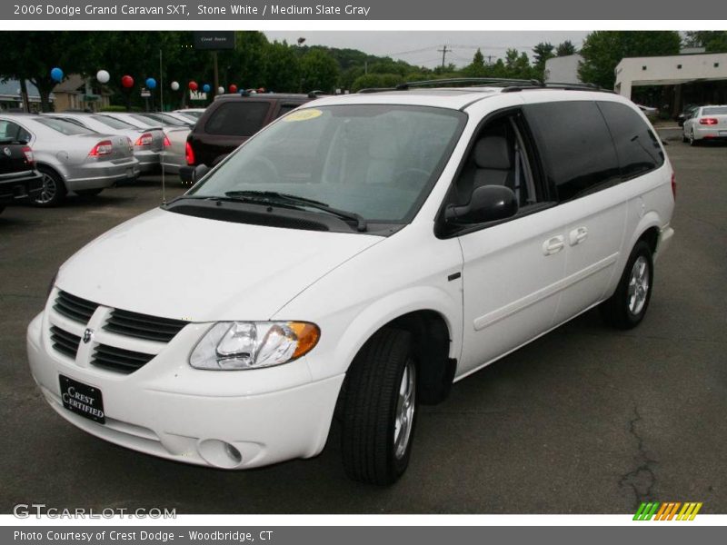 Stone White / Medium Slate Gray 2006 Dodge Grand Caravan SXT