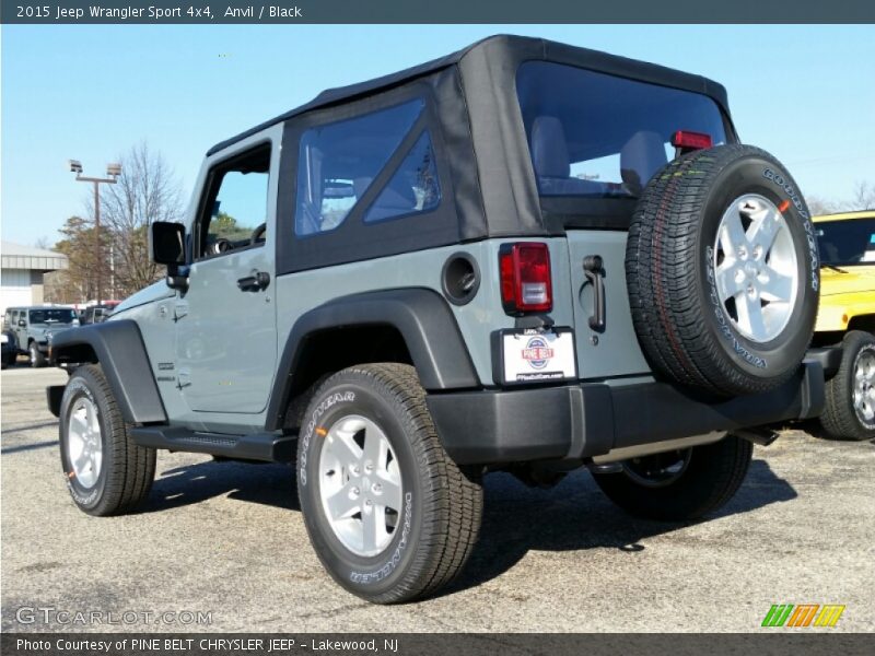 Anvil / Black 2015 Jeep Wrangler Sport 4x4