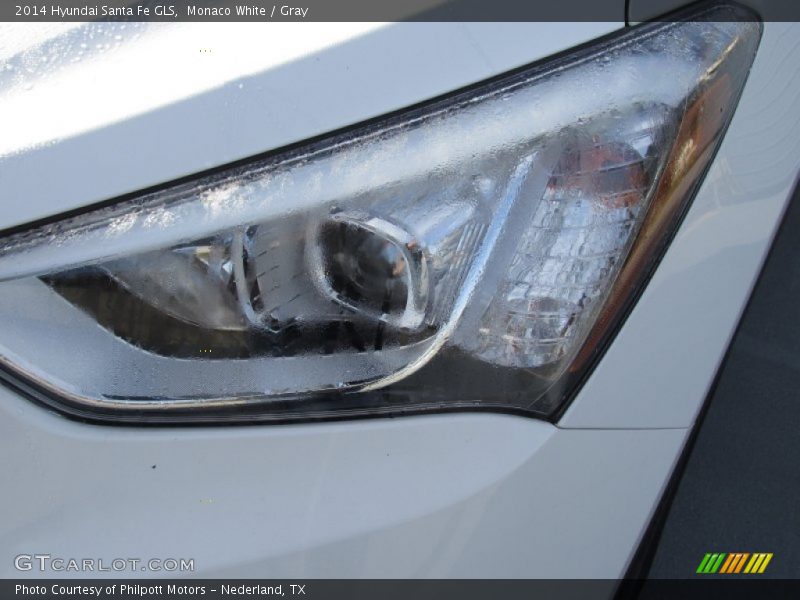 Monaco White / Gray 2014 Hyundai Santa Fe GLS