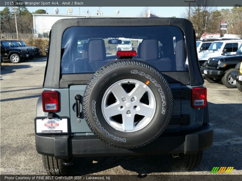 Anvil / Black 2015 Jeep Wrangler Sport 4x4