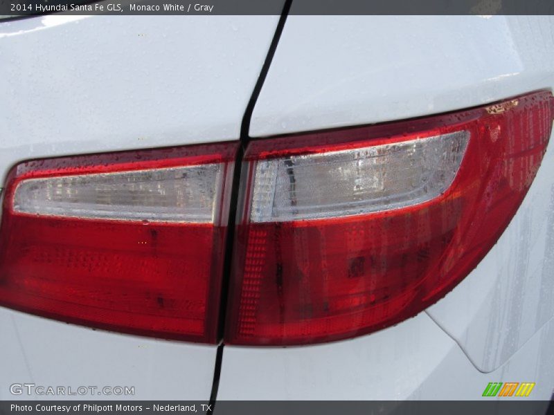 Monaco White / Gray 2014 Hyundai Santa Fe GLS