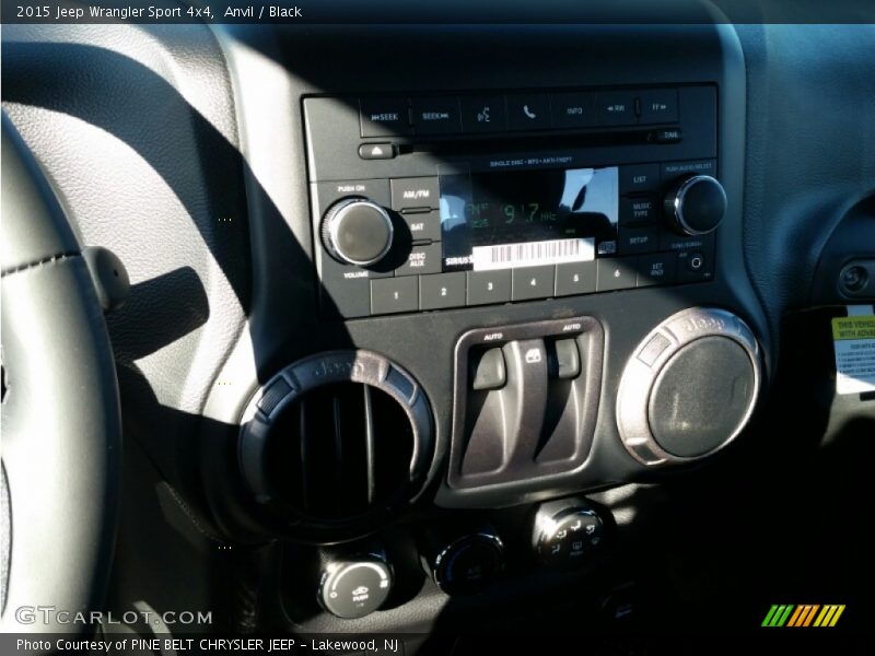 Anvil / Black 2015 Jeep Wrangler Sport 4x4