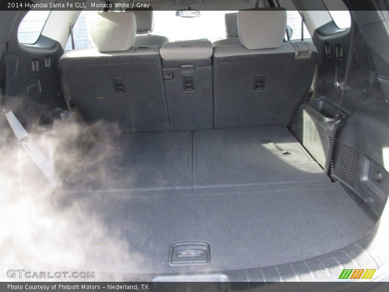 Monaco White / Gray 2014 Hyundai Santa Fe GLS