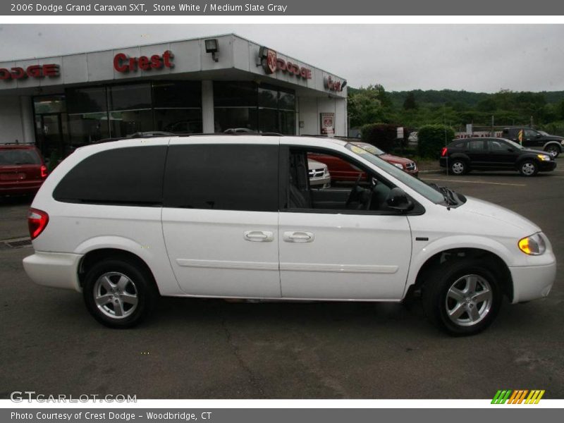 Stone White / Medium Slate Gray 2006 Dodge Grand Caravan SXT