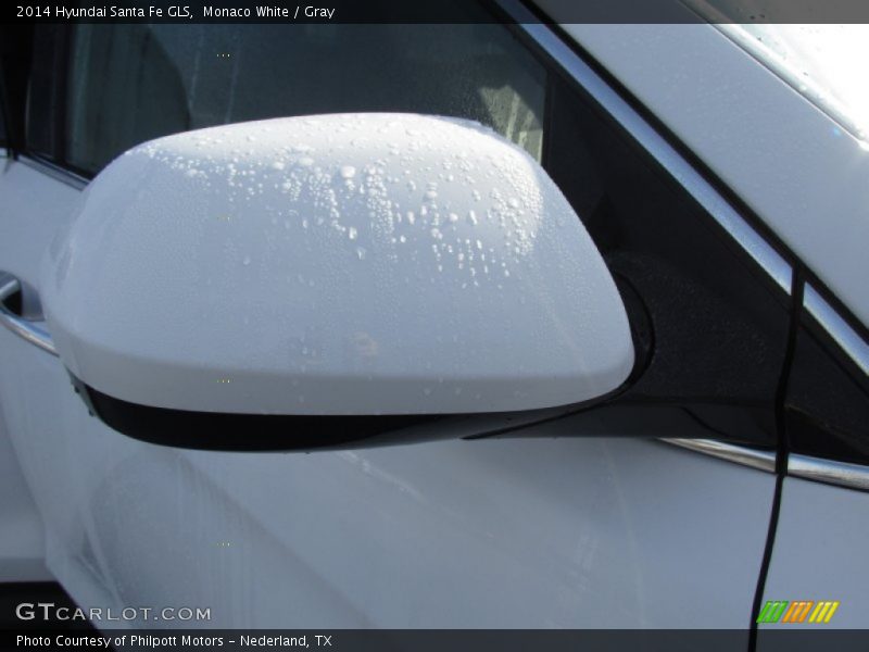 Monaco White / Gray 2014 Hyundai Santa Fe GLS