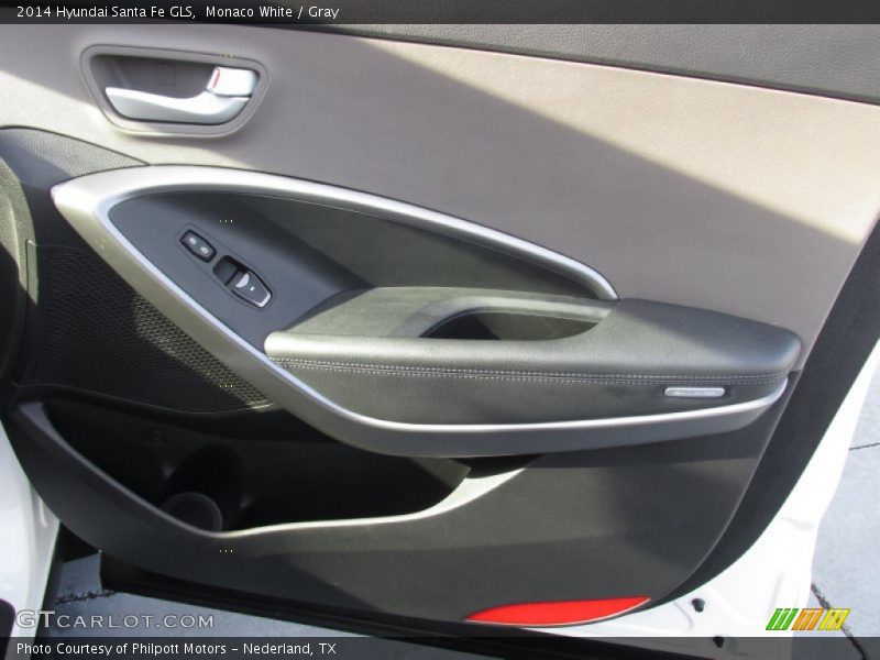 Monaco White / Gray 2014 Hyundai Santa Fe GLS