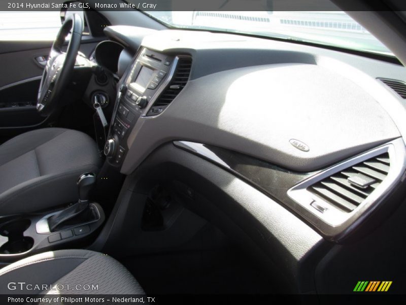 Monaco White / Gray 2014 Hyundai Santa Fe GLS