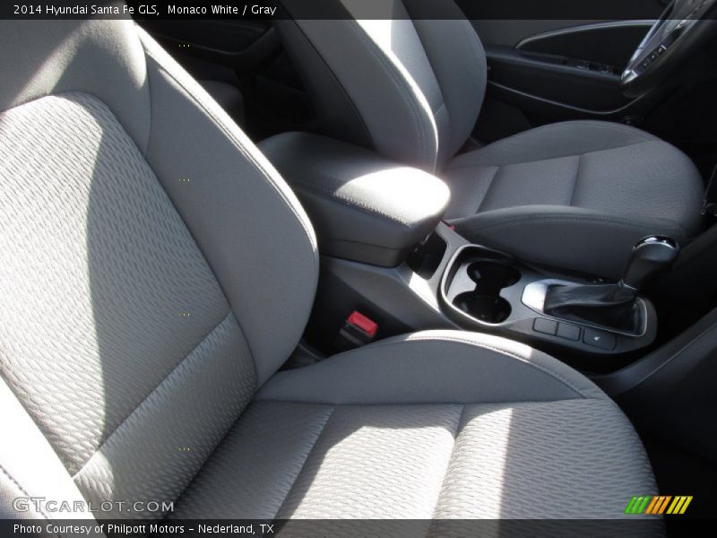 Monaco White / Gray 2014 Hyundai Santa Fe GLS
