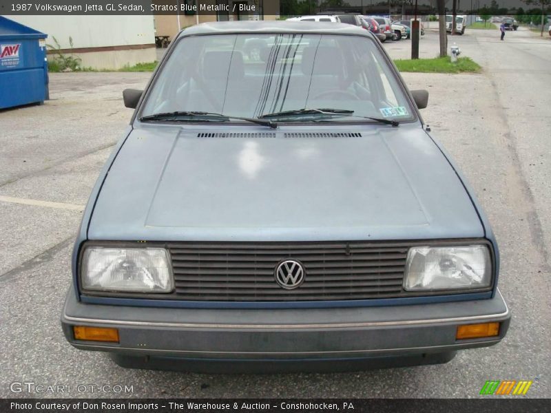 Stratos Blue Metallic / Blue 1987 Volkswagen Jetta GL Sedan