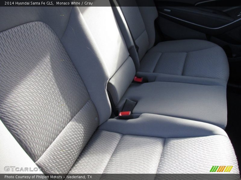 Monaco White / Gray 2014 Hyundai Santa Fe GLS
