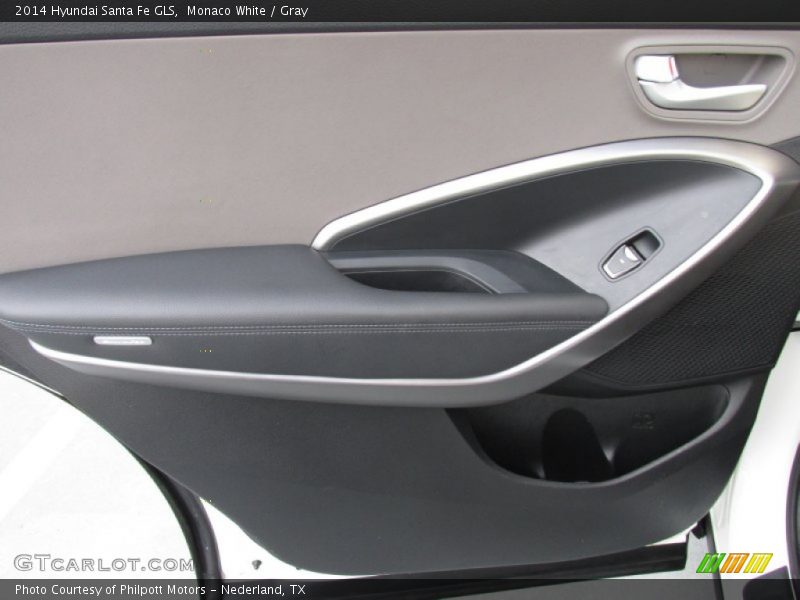 Monaco White / Gray 2014 Hyundai Santa Fe GLS