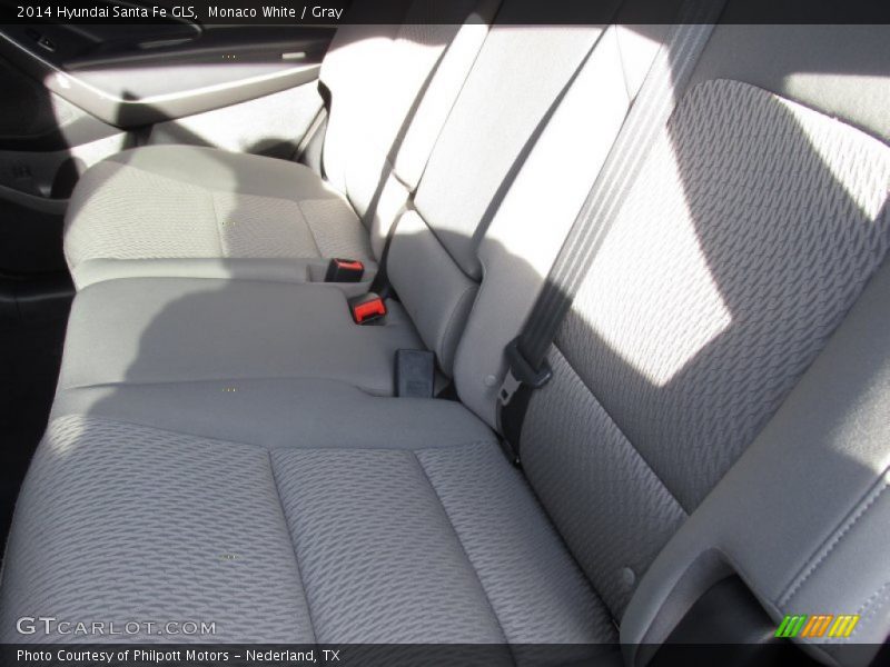 Monaco White / Gray 2014 Hyundai Santa Fe GLS