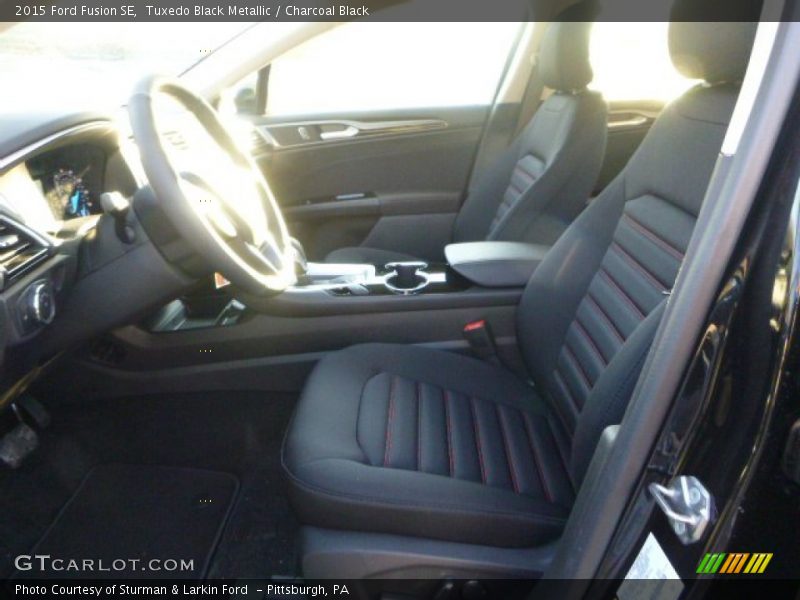 Tuxedo Black Metallic / Charcoal Black 2015 Ford Fusion SE