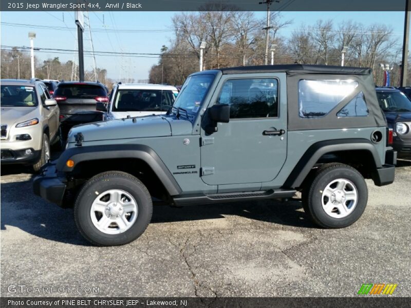 Anvil / Black 2015 Jeep Wrangler Sport 4x4