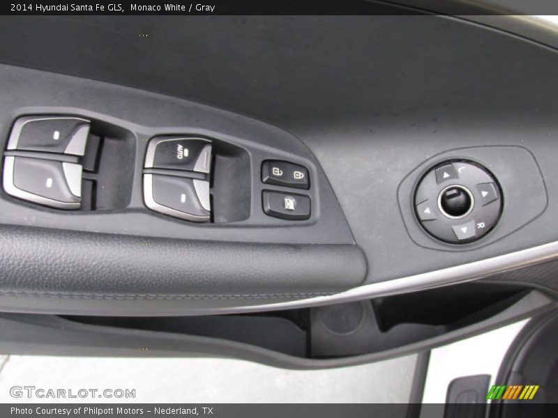 Monaco White / Gray 2014 Hyundai Santa Fe GLS