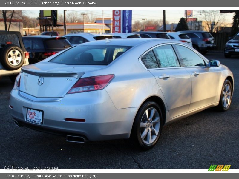Silver Moon / Ebony 2012 Acura TL 3.5 Technology