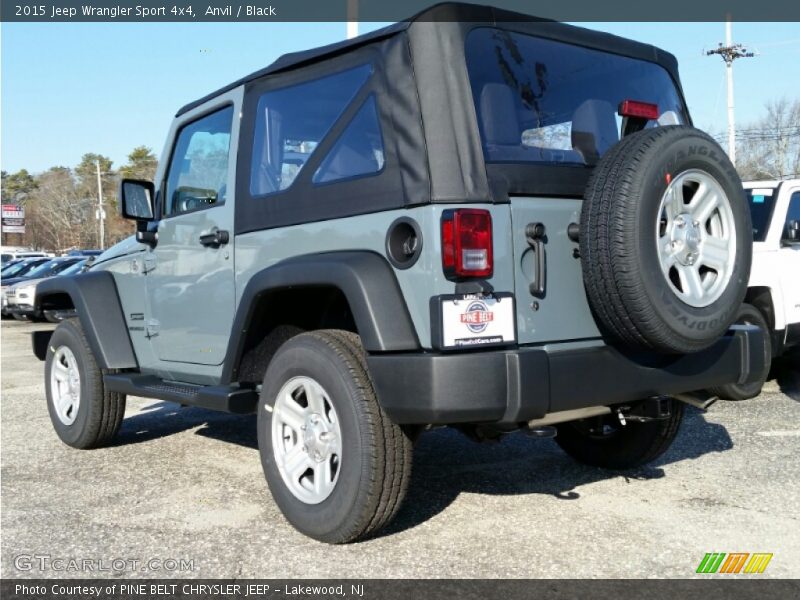 Anvil / Black 2015 Jeep Wrangler Sport 4x4