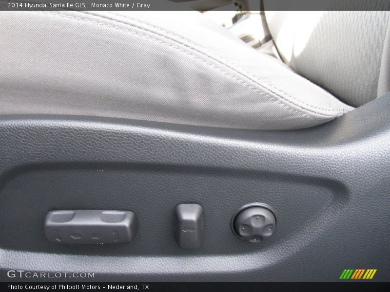 Monaco White / Gray 2014 Hyundai Santa Fe GLS