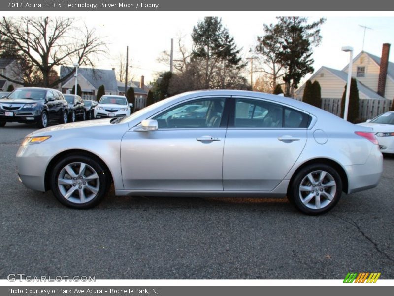 Silver Moon / Ebony 2012 Acura TL 3.5 Technology