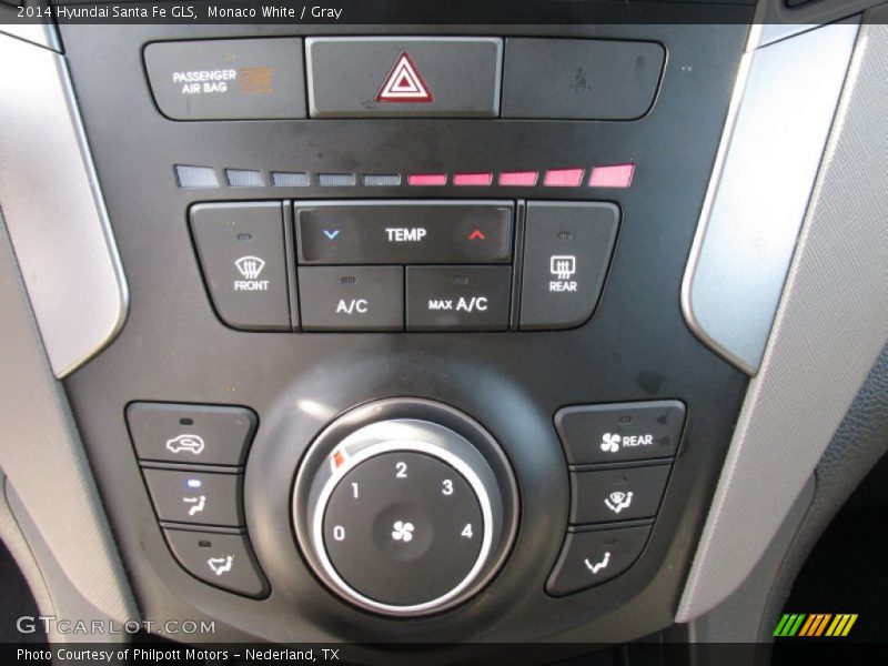 Monaco White / Gray 2014 Hyundai Santa Fe GLS