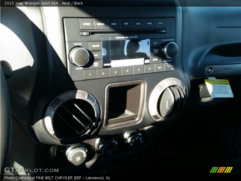 Anvil / Black 2015 Jeep Wrangler Sport 4x4