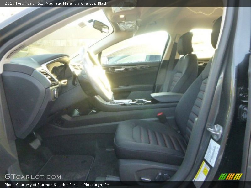 Magnetic Metallic / Charcoal Black 2015 Ford Fusion SE