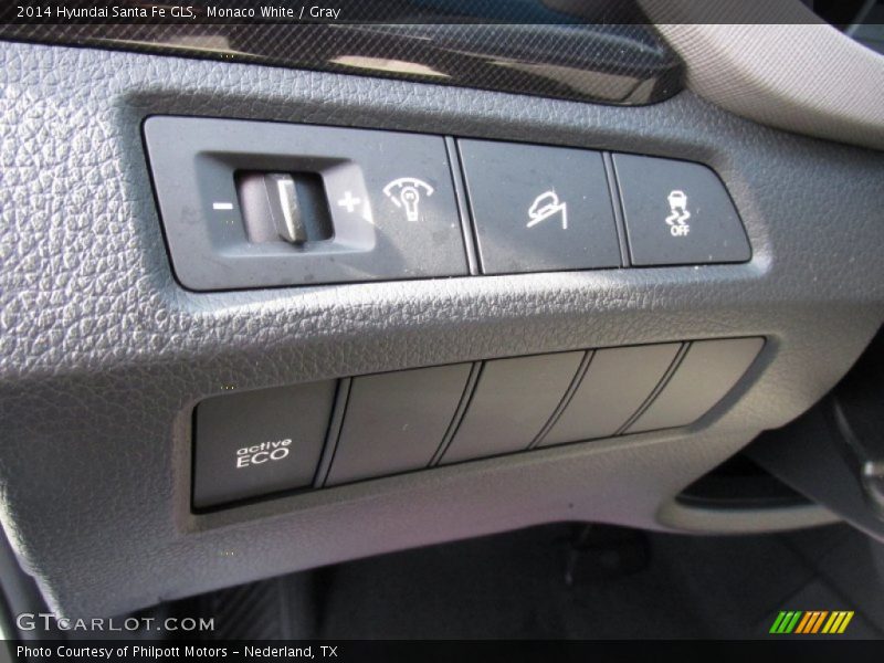 Monaco White / Gray 2014 Hyundai Santa Fe GLS