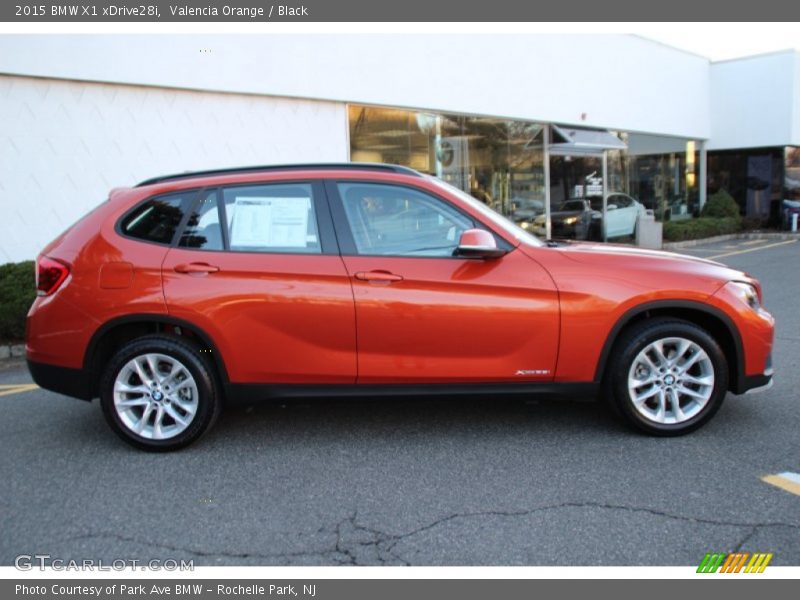 Valencia Orange / Black 2015 BMW X1 xDrive28i