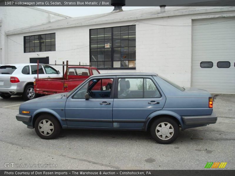 Stratos Blue Metallic / Blue 1987 Volkswagen Jetta GL Sedan