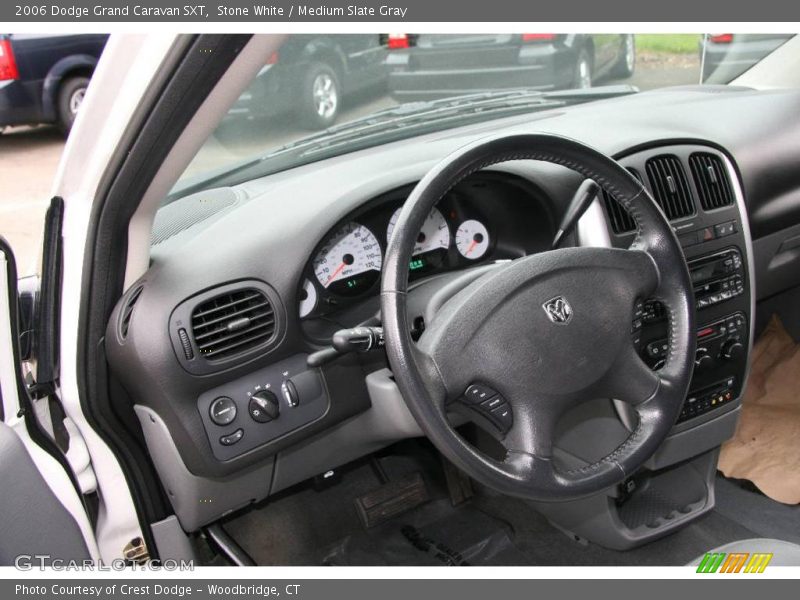 Stone White / Medium Slate Gray 2006 Dodge Grand Caravan SXT
