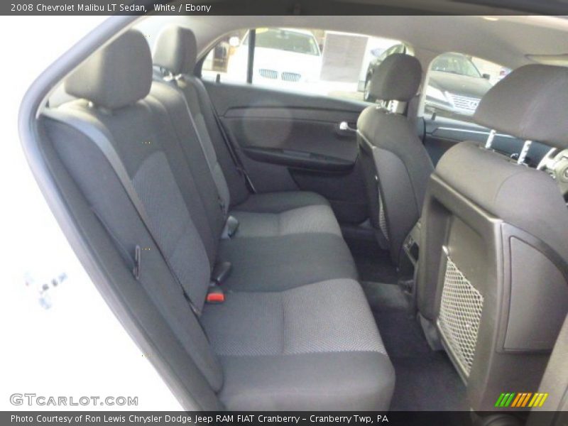 White / Ebony 2008 Chevrolet Malibu LT Sedan