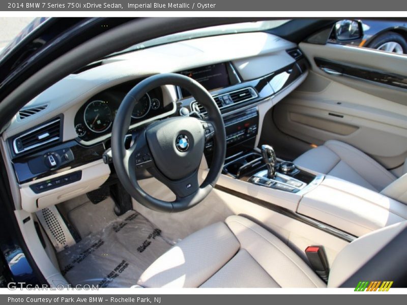 Imperial Blue Metallic / Oyster 2014 BMW 7 Series 750i xDrive Sedan