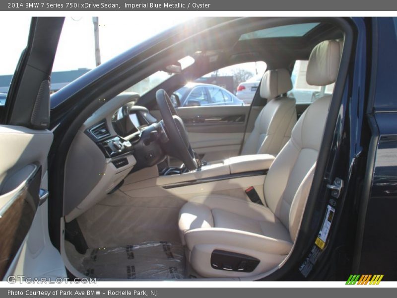 Imperial Blue Metallic / Oyster 2014 BMW 7 Series 750i xDrive Sedan