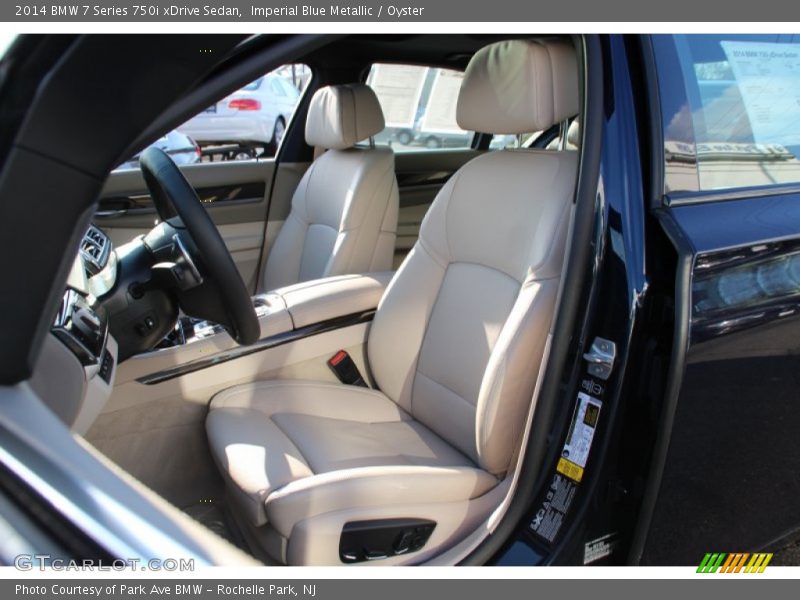 Imperial Blue Metallic / Oyster 2014 BMW 7 Series 750i xDrive Sedan