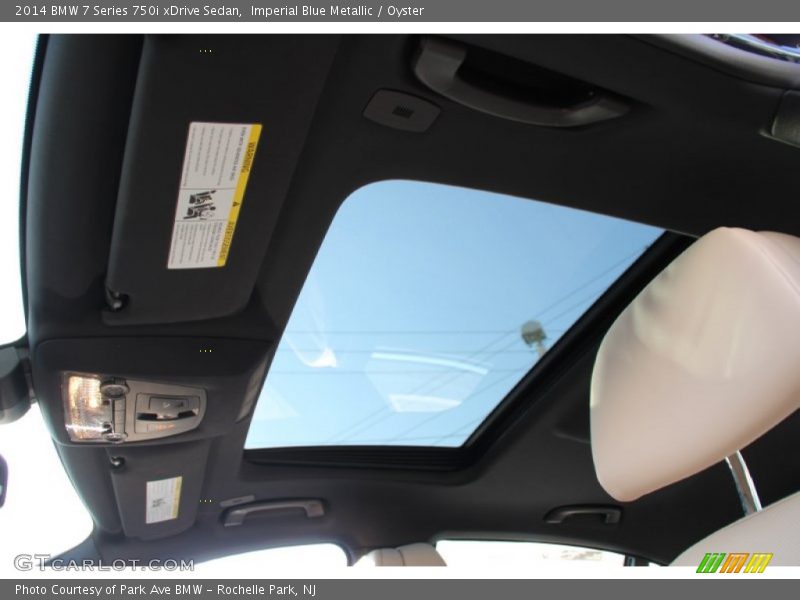 Imperial Blue Metallic / Oyster 2014 BMW 7 Series 750i xDrive Sedan