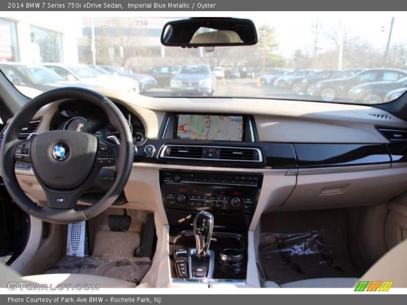 Imperial Blue Metallic / Oyster 2014 BMW 7 Series 750i xDrive Sedan