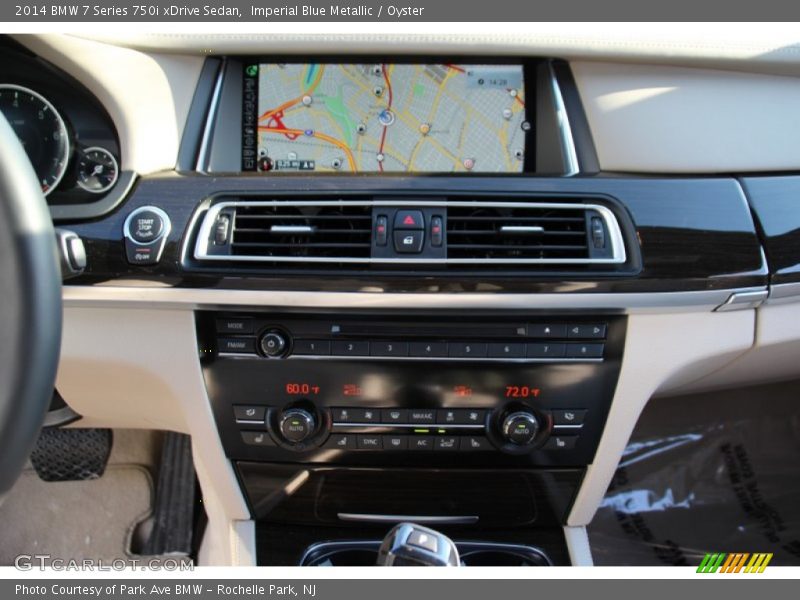 Imperial Blue Metallic / Oyster 2014 BMW 7 Series 750i xDrive Sedan