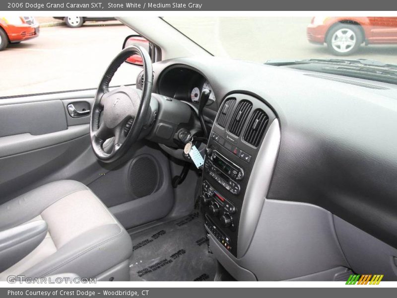 Stone White / Medium Slate Gray 2006 Dodge Grand Caravan SXT