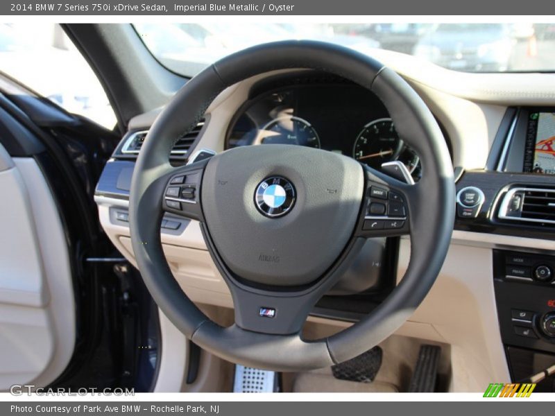 Imperial Blue Metallic / Oyster 2014 BMW 7 Series 750i xDrive Sedan