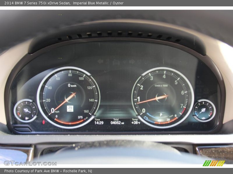 Imperial Blue Metallic / Oyster 2014 BMW 7 Series 750i xDrive Sedan