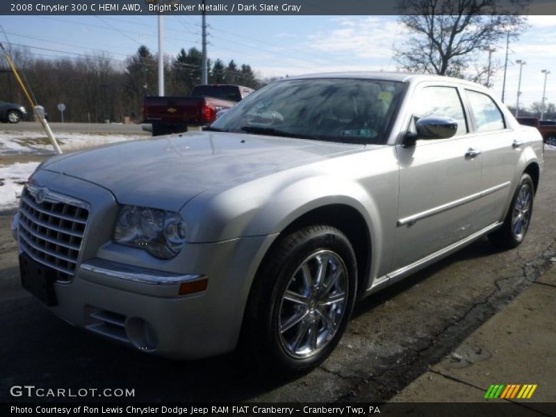Bright Silver Metallic / Dark Slate Gray 2008 Chrysler 300 C HEMI AWD