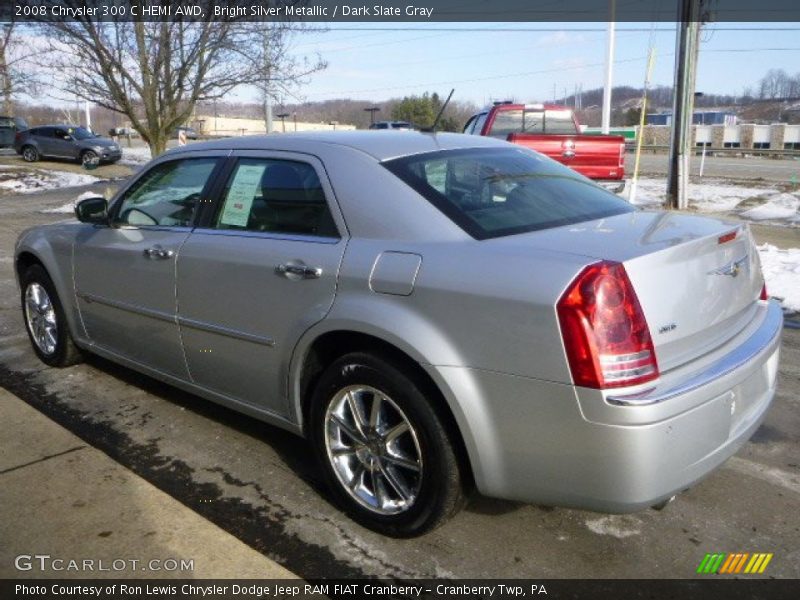 Bright Silver Metallic / Dark Slate Gray 2008 Chrysler 300 C HEMI AWD