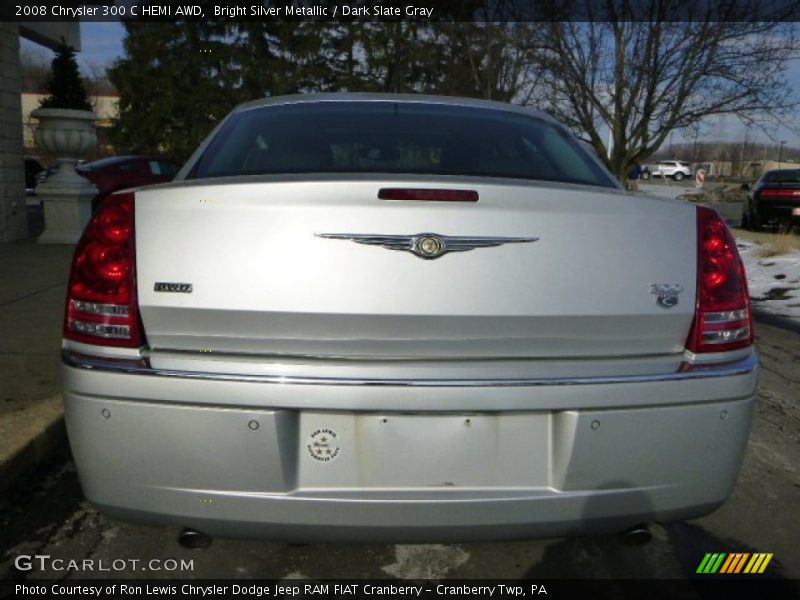 Bright Silver Metallic / Dark Slate Gray 2008 Chrysler 300 C HEMI AWD