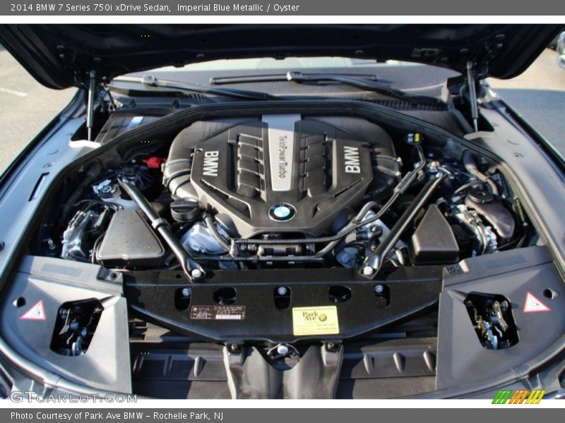 Imperial Blue Metallic / Oyster 2014 BMW 7 Series 750i xDrive Sedan