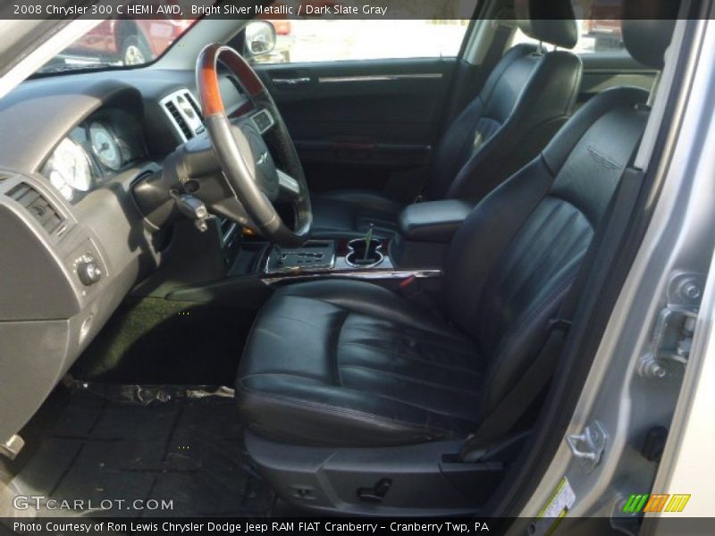 Bright Silver Metallic / Dark Slate Gray 2008 Chrysler 300 C HEMI AWD
