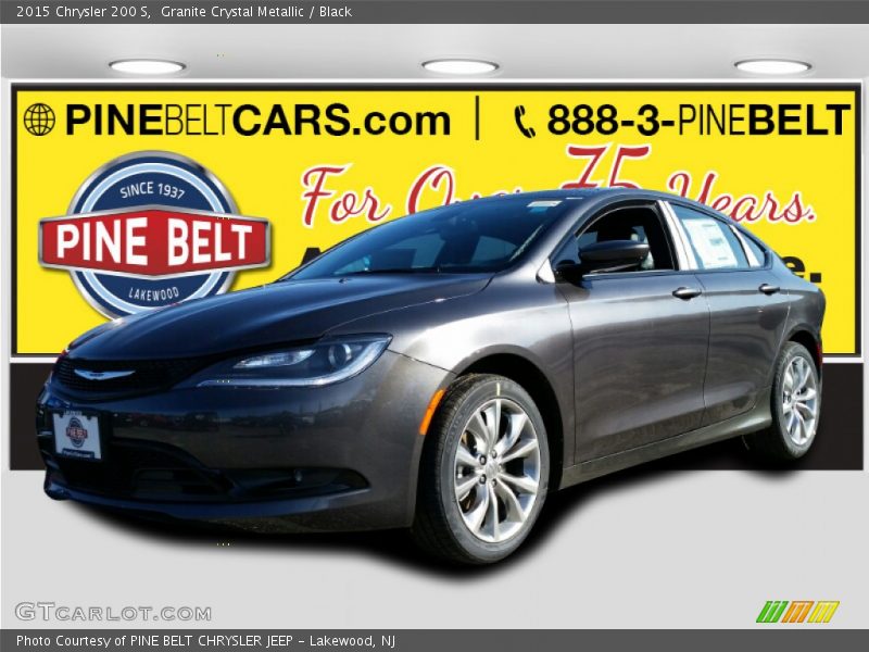Granite Crystal Metallic / Black 2015 Chrysler 200 S