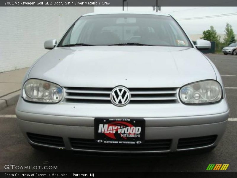 Satin Silver Metallic / Grey 2001 Volkswagen Golf GL 2 Door
