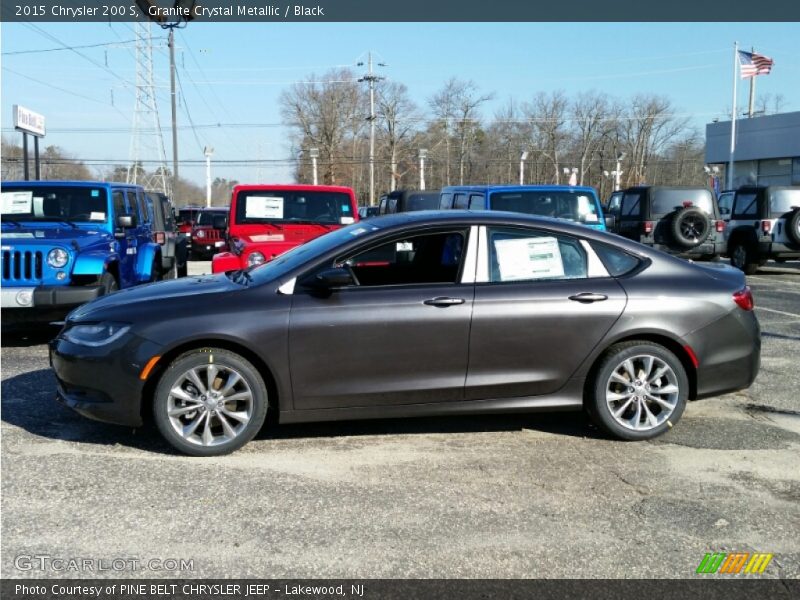 Granite Crystal Metallic / Black 2015 Chrysler 200 S