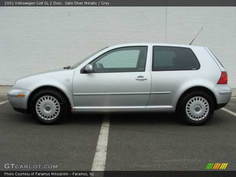 Satin Silver Metallic / Grey 2001 Volkswagen Golf GL 2 Door